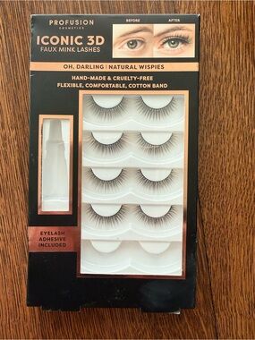 Profusion Cosmetics Black Eyelash Adhesive & Instructions